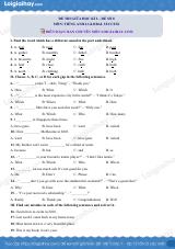 Đề thi giữa kì 2 Tiếng Anh 6 Global Success - Đề số 8